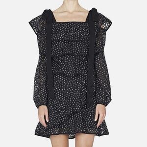 Rebecca Vallance Tiered Ruffle Lace Dress